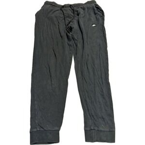 Vintage Nike Swoosh Black Sweatpants Men's‎ Size L Athletic Workout